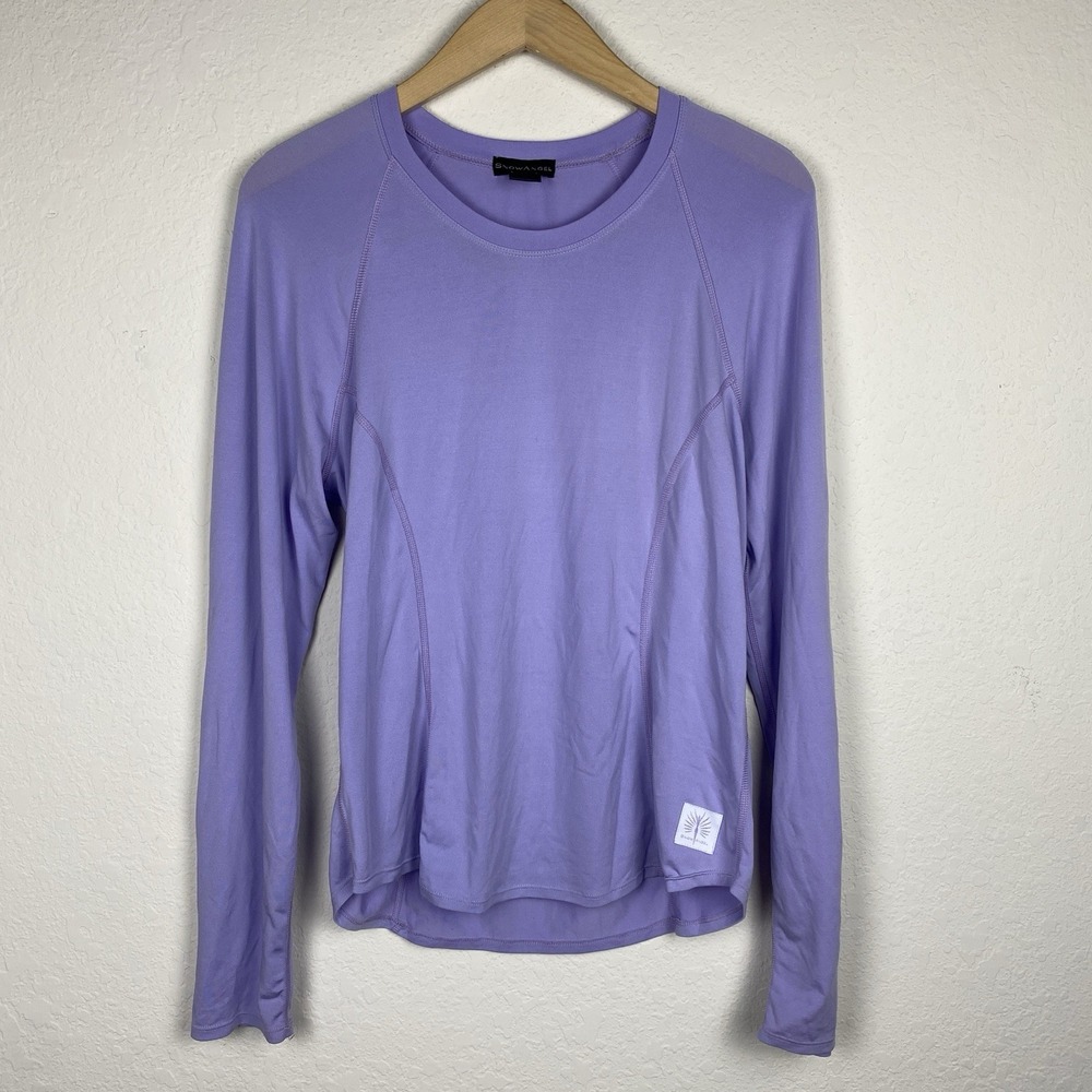 Snow Angel Womens L Cybersilk Base Layer Lightweight Hiking Top Ski Performance